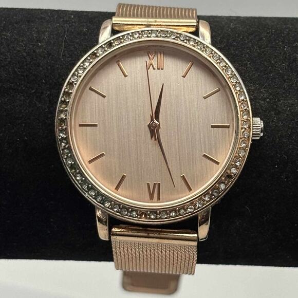 Rose Gold Crystal Watch - Picture 1 of 4